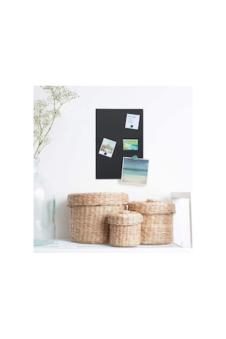 Dünya Magnet Mıknatıslı Pano Siyah 50x32 Cm Dekoratif Metal Magnet Panosu Çok Renkli