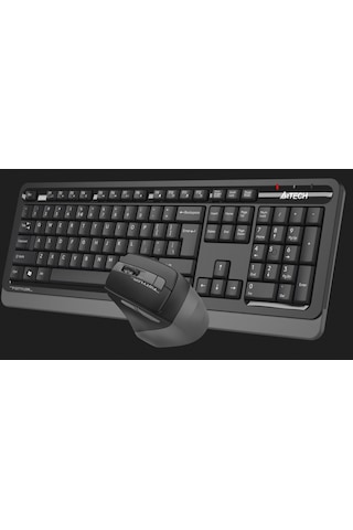 A4 Tech Fg1035, Gri, Fstyler, 2.4ghz Kablosuz, Türkçe Q, Klavye Mouse Set