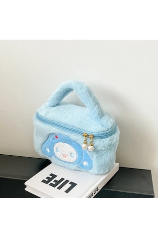 Sanrio Cinnamoroll Peluş El Çantası Çantası Mavi-1783 Altın