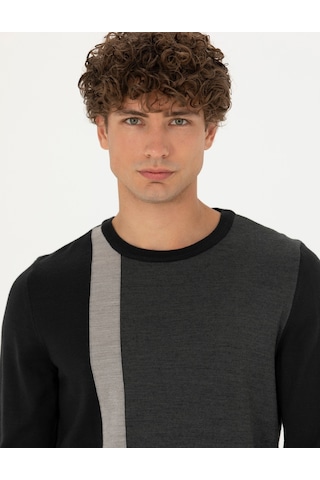 Pierre Cardin Erkek Siyah Triko Kazak 50278089-vr046 Siyah