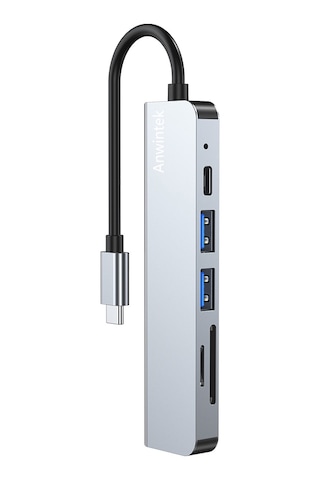 Ximistore9 Type-c Genişletme Dizüstü, 4k Hdmı, Sd/tf Kart Okuyucu, Usb 3.0/2.0, 87w Pd Şarj, Gri Renk