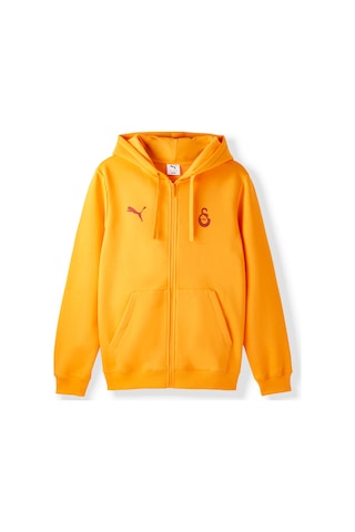 Gsstore Galatasaray Puma Fermuarlı Kapüşonlu Sweatshirt 78291006 Sarı