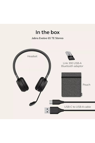 Jabra Evolve 65 Te Kablosuz Stereo Microsoft Teams Sertifikalı Bluetooth Kulaklık