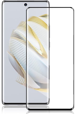 Microcase Huawei Nova 10 3D Curved Tam Kaplayan Kavisli Cam-Siyah