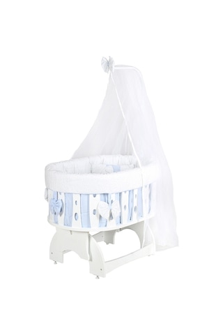 Setaymobilya Beşik, Şehzade Mdf Sallanan Beşik + Uyku Seti - Setay