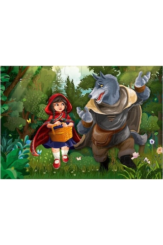 Star Puzzle 2x50 Parça Çocuk Puzzle - Ormandaki Kız 1 Adet