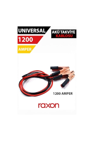 Profesyonel Akü Takviye Kablosu 1200 Amp 2,3 Mt. Tüm Araçlara Uyumlu
