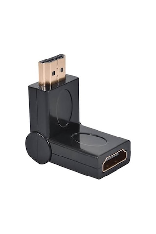 Hdmi Uzatma - Hdmi 90 180 270 Derece Dirsek Oynar Başlıklı Dişi Erkek 4k 3d
