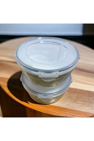 Sermer Pazarlama 2 Adet 1,5 Litre Saklama Kabı Buzdolabı Düzenleyici Beyaz