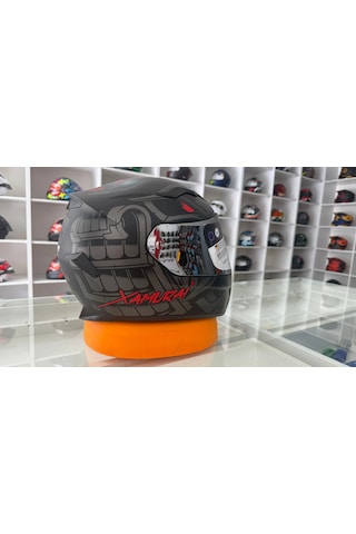Sway SW 820 Xamurai Full Face Motosiklet Kaskı Siyah
