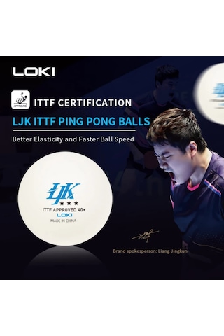 Loki Ljk İttf Onaylı 3 Yıldızlı Maç Topu