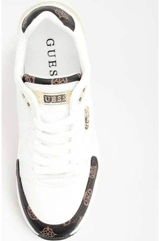 Guess Moxea 4g Peony Logolu Spor Ayakkabısı Beyaz
