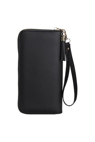 Trendooze Linjinxu Kadın İç Çamaşırı Cüzdanı Uzun Clutch Çantası Büyük Kapasiteli Black Bayanlar İçin Diğer