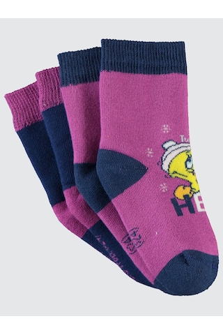 Tweety Havlu 0-24 Ay Bebek Kız Çorap Set Çok Renkli