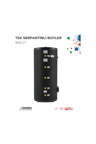 500 L Tek Serpantinli Boyler