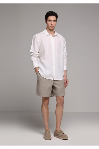 Colin's Colins Regular Fit Shirt Neck Düz Erkek Beyaz Uzun Kol Gömlek Cl1080090 Q1.v1 Wht