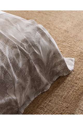 Madame Coco Aruba King Size %100 Pamuk Karde Baskılı Pike Takımı - Bej 8684427310410 Çok Renkli