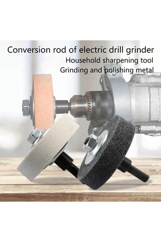 Tangshopping Çelik Elektrikli Matkap Dönüşüm Çubuğu Mil Adaptörü Taşlama Için Elektrikli Alet Aksesuarları