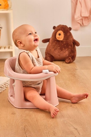 Vakumlu Bebek Banyo Oturağı & Mama Oturağı 2 Si 1 Arada Pembe