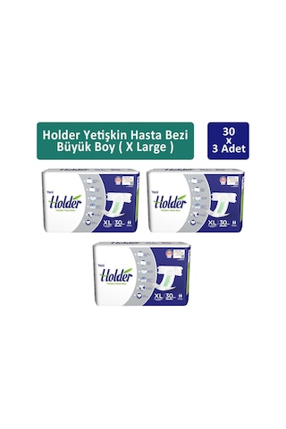 Holder Yetişkin Hasta Bezi Ekstra Büyük Boy XL 3 x 30'lu