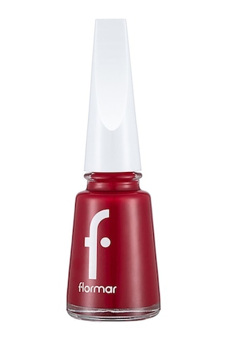Flormar Nail Enamel Mineralli Klasik Parlak Oje 048 Fiery Red
