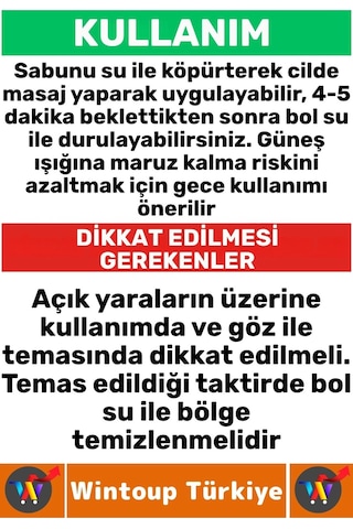 Doğal Saç Yüz Vücut Yaşlanma Karşıtı Koyu Cilt Lekelerinde Etkili Mucizevi Sabun Kojik Asit 5 Adet