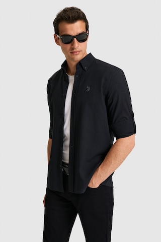 U.s. Polo Assn. Erkek Siyah Gömlek Basic 50324660-vr046