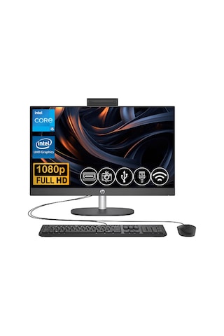 HP ProOne 240 G10 B6JD3ES i5-1334U 16 GB 512 GB SSD 23.8" Dos AIO Masaüstü Bilgisayar