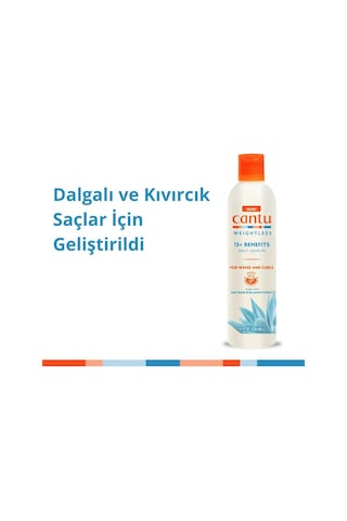 Cantu Weightless Ağırlaştırmayan 15+ Etki Günlük Durulanmayan Saç Bakım Kremi 236 ML