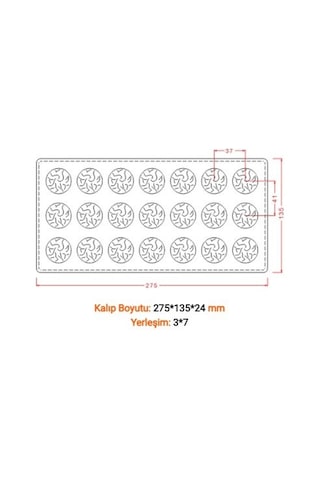 Hobs Pasta Madlen Kod 50 Çikolata Kalıbı Diğer