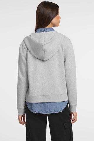 Guess Kadın Gj Mini Yama Fermuarlı Sweatshirt - Gri Gri