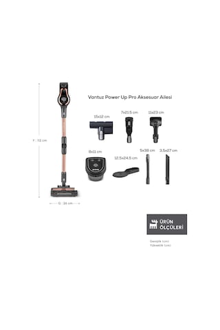 Karaca Power UP Pro Şarjlı Dikey Süpürge