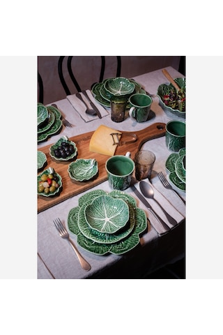 Yeşil Seramik Yemek Tabağı 26,5 Cm