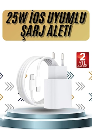 15/pro/pro Max 20w Uyumlu Hızlı Şarj Aleti Adaptörlü Yaz