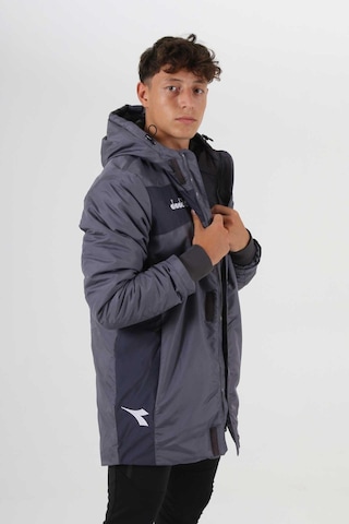 Diadora Forza Anorak Uzun Mont Antrasit Gri