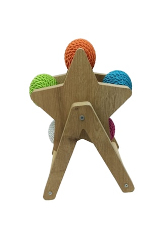 Tineke Kedi Tırmalama Oyuncağı Beş Renkli Döner Kedi Oyuncağı