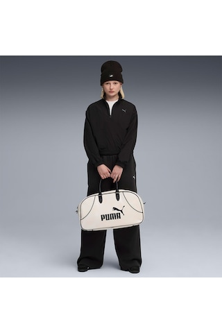 Puma Her Woven Kadın Siyah Klasik Yaka Sweatshirt Siyah