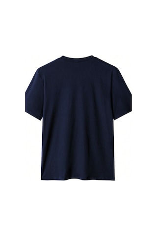 Tarz Cool Erkek Pamuk V Yaka Slim Fit Dar Kesim Tişört Lacivert XL