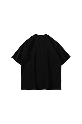 Flood Of Style Fly On The Wall Baskılı Oversize Unisex Siyah Çok Renkli