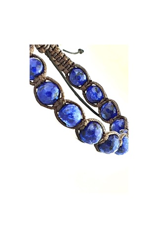 Lapis Taşlı Şambala El İşi Bileklik Gümüş 08078964