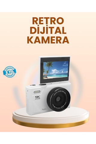 Taşınabilir 5k Uhd Fotoğraf Ve Video Kamera Otofokus Wifi