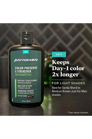 Just For Men Renk Koruyucu Ve Güçlendirici Şampuan Açık Tonlar 236ml Tüm Saçlar