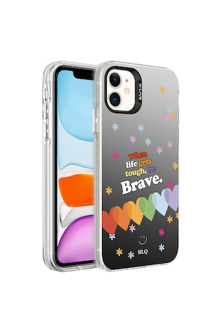 Apple Uyumlu iPhone 12 Kılıf Desenli Zore Silver Sert Kılıf