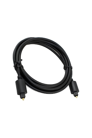 Fiber Optik Ses Kablosu Siyah, Ses Çubuğu, Stereo Sistem, Ev Sineması, Konsol Bağlamak İçin Ses Kablosu, - 3 Metre