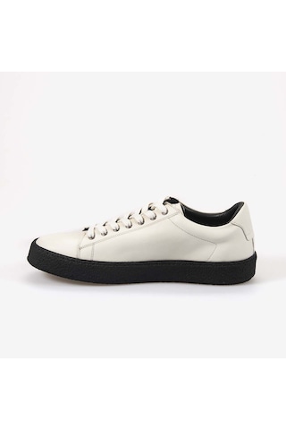 Kemal Tanca Andrea Giovanni Kadın Kauçuk Taban Hakiki Deri Bağcıklı Spor & Sneaker Ayakkabı 28402 Beyaz