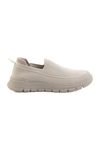 Bambi Bej Beyaz Triko Erkek Sneaker E01175524382