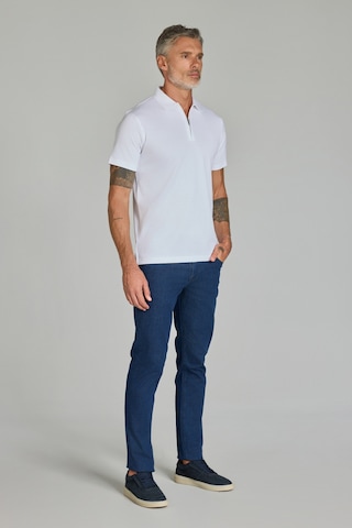 Bisse Fermuarlı Polo Yaka Beyaz Erkek Tshirt Ts25y25107 D01 Beyaz