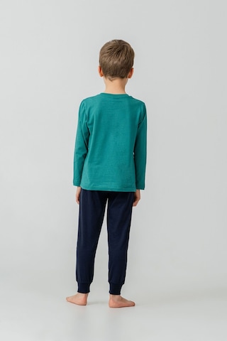 U.S. Polo Assn. Erkek Çocuk Pijama Takımı Baskılı Yeşil Uzun Kol Pijama Takımı Us2639-c-v1 Us2639-c-v1