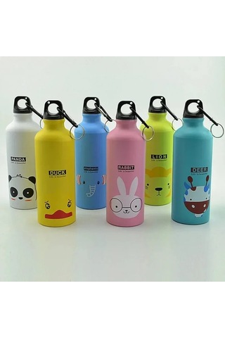 Alüminyum Karikatür Spor Kupa Karikatür Görüntü Çocuk Su Bardağı Diğer Sarı