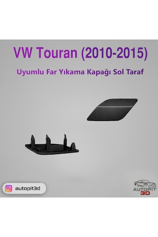 Vw Touran 2010-2015 Uyumlu Sol Far Yıkama Kapağı